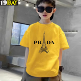 Trendy Look Prada Yellow Oversized T-Shirts for Kids
